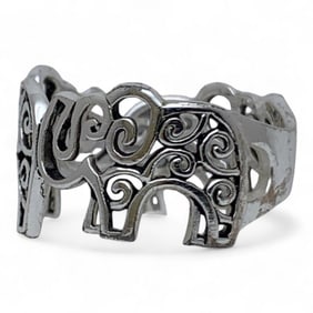 Sterling Silver Elephant Ring
