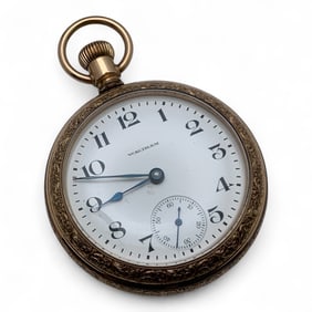 Waltham Gold Filled 17 Jewels Pocket Watch