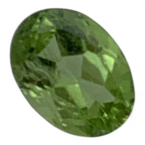 Faceted Green Citrine Gemstone