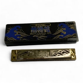 Tombo Japan Harmonica In Original Case