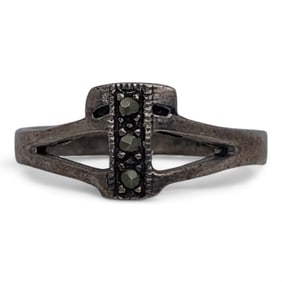 Sterling Silver & Marcasite Ring