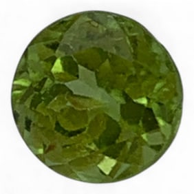 Faceted Green Citrine Gemstone