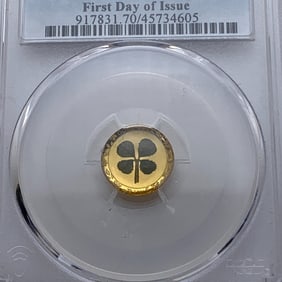 2023 Palau 1 Gram Gold $1 Four-leaf Clover