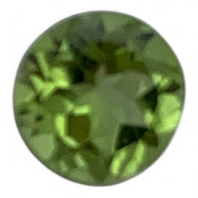 Faceted Green Citrine Gemstone