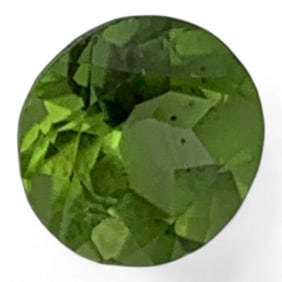 Faceted Green Citrine Gemstone