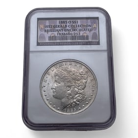1885 O Fitzgerald Collection Morgan Silver Dollar