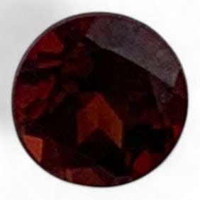Faceted Red Garnet Gemstone