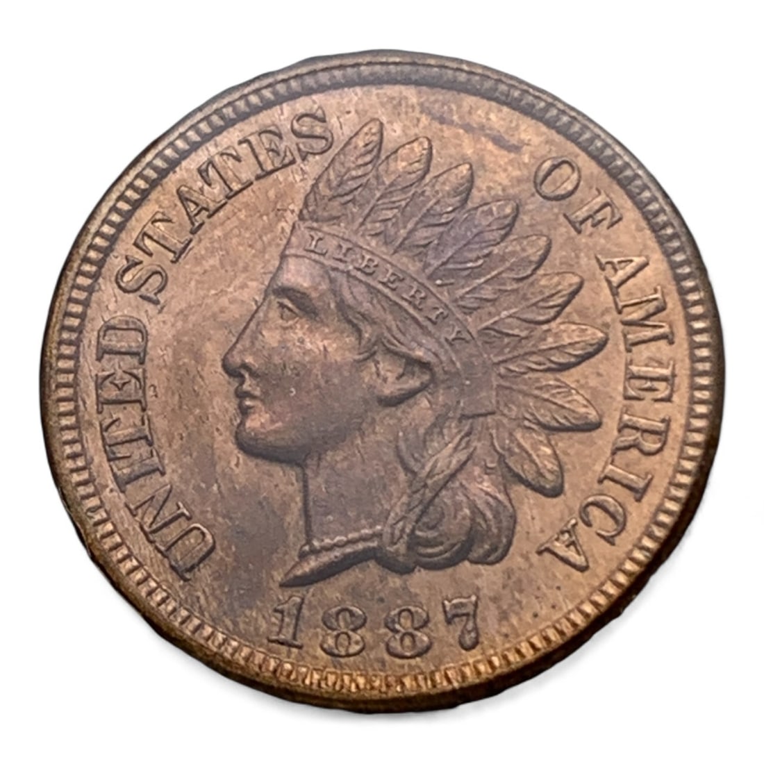 1887 Indian Head Cent (1 of 3)