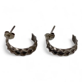 Pair Of Silver Earrings