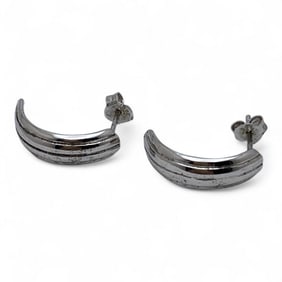 Pair Of Silver Earrings