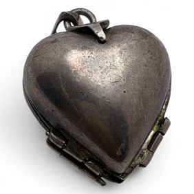 Mexico Sterling 4 Fold Clover Heart Pendant Locket