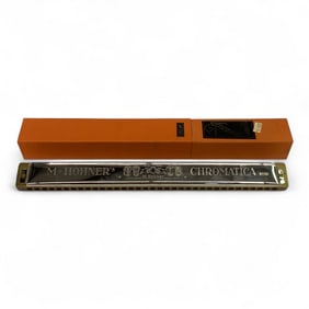 M. Hohner's Chromatica No. 261 Harmonica In Case