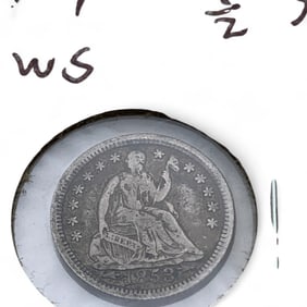 1853 P Arrows Seated Liberty Silver Half Dime