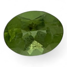 Faceted Green Tourmaline Gemstone