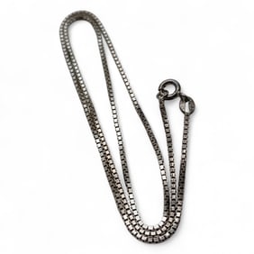 Sterling Silver Box Chain Necklace