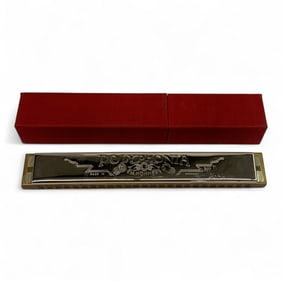 M. Hohner's Poly Phonia No. 5 Harmonica In Case
