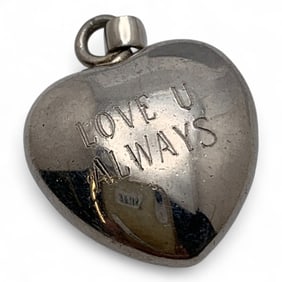 Sterling Silver Heart Pendant Locket