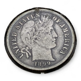 1899 Silver Barber Dime