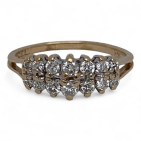 14k Yellow Gold & Diamond Ring