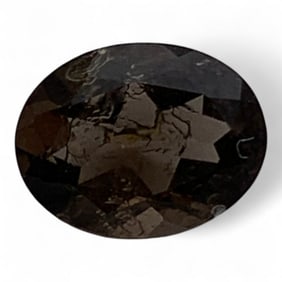 Faceted Brown Quartz Gemstone