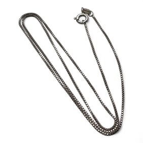 Sterling Silver Box Chain Necklace