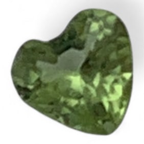Faceted Green Citrine Gemstone