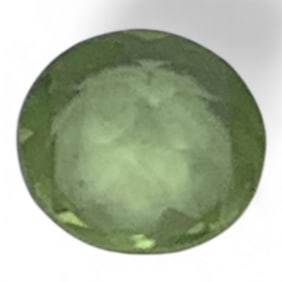 Faceted Green Citrine Gemstone
