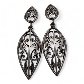 Pair Of Sterling Silver Earrings