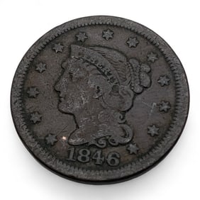 1846 Braided Hair Liberty Head Large Cent