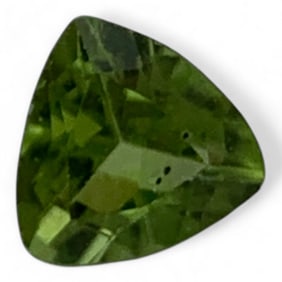 Faceted Green Citrine Gemstone