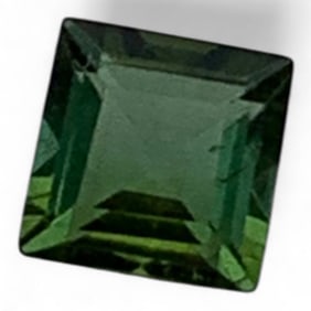Faceted Green Citrine Gemstone