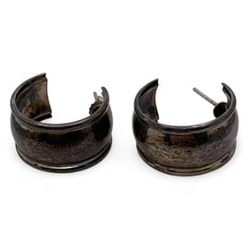 Pair Of Sterling Silver Earrings