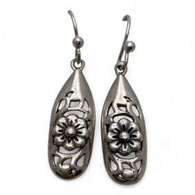 Pair Of Sterling Silver Earrings