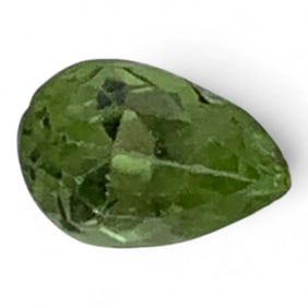 Faceted Green Citrine Gemstone