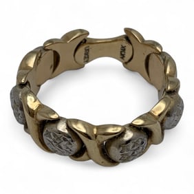14k Yellow Gold Collapsible Ring