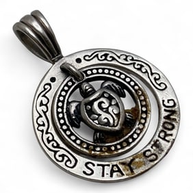 Sterling Silver Turtle Pendant
