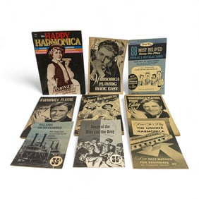 Group Of Harmonica Booklets And Magazines