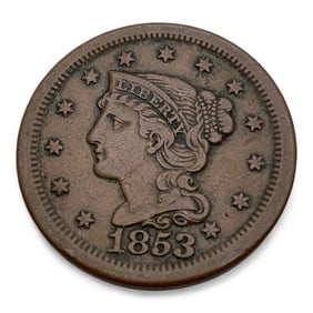 1853 Braided Hair Liberty Head Large Cent