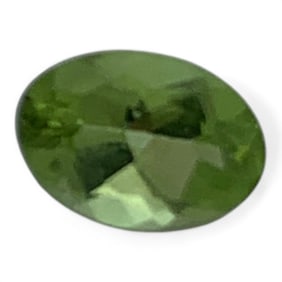 Faceted Green Citrine Gemstone