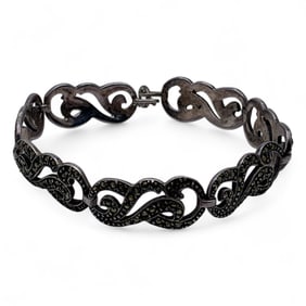 Sterling Silver & Marcasite Bracelet