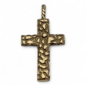14k Yellow Gold Cross Pendant