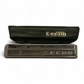 M. Hohner Echo Harmonica In Case