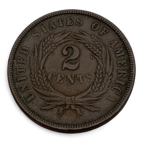 1865 Shield 2 Cent Piece