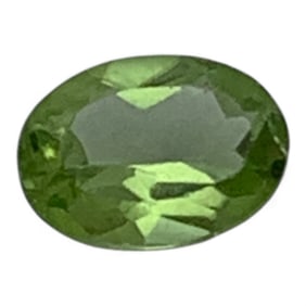 Faceted Green Citrine Gemstone