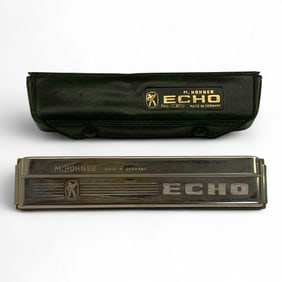 M. Hohner Echo Harmonica In Case