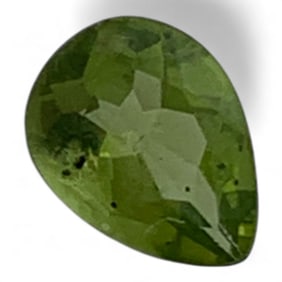 Faceted Green Citrine Gemstone