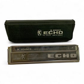 M. Hohner Echo Harmonica In Case
