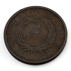 1864 Shield 2 Cent Piece