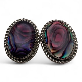 Sterling Silver & Abalone Earrings