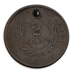 1864 Shield 2 Cent Piece